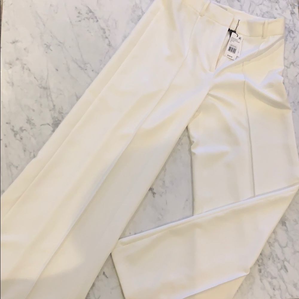 Milly white Hayden Pintuck trousers